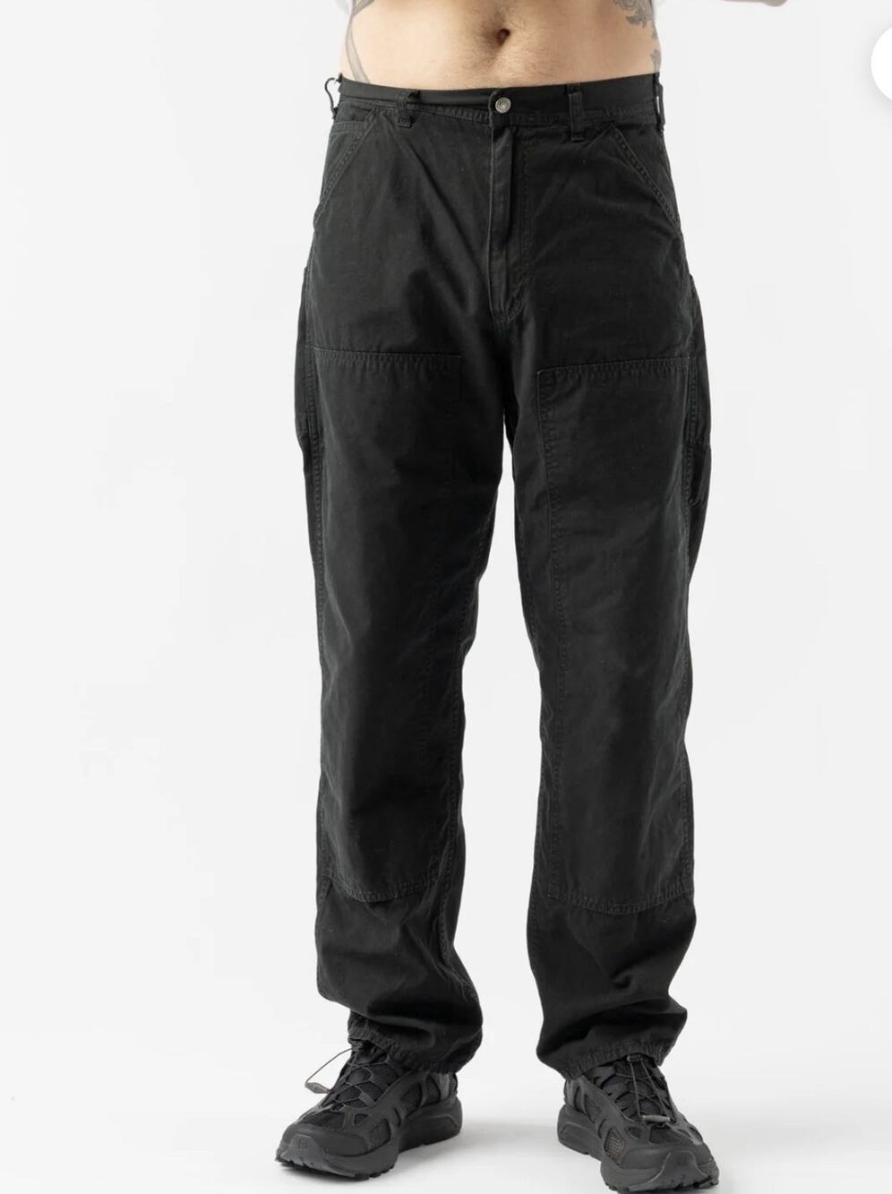 orSlow Double Knee Utility Work Pants Black Men's Size 3 japan